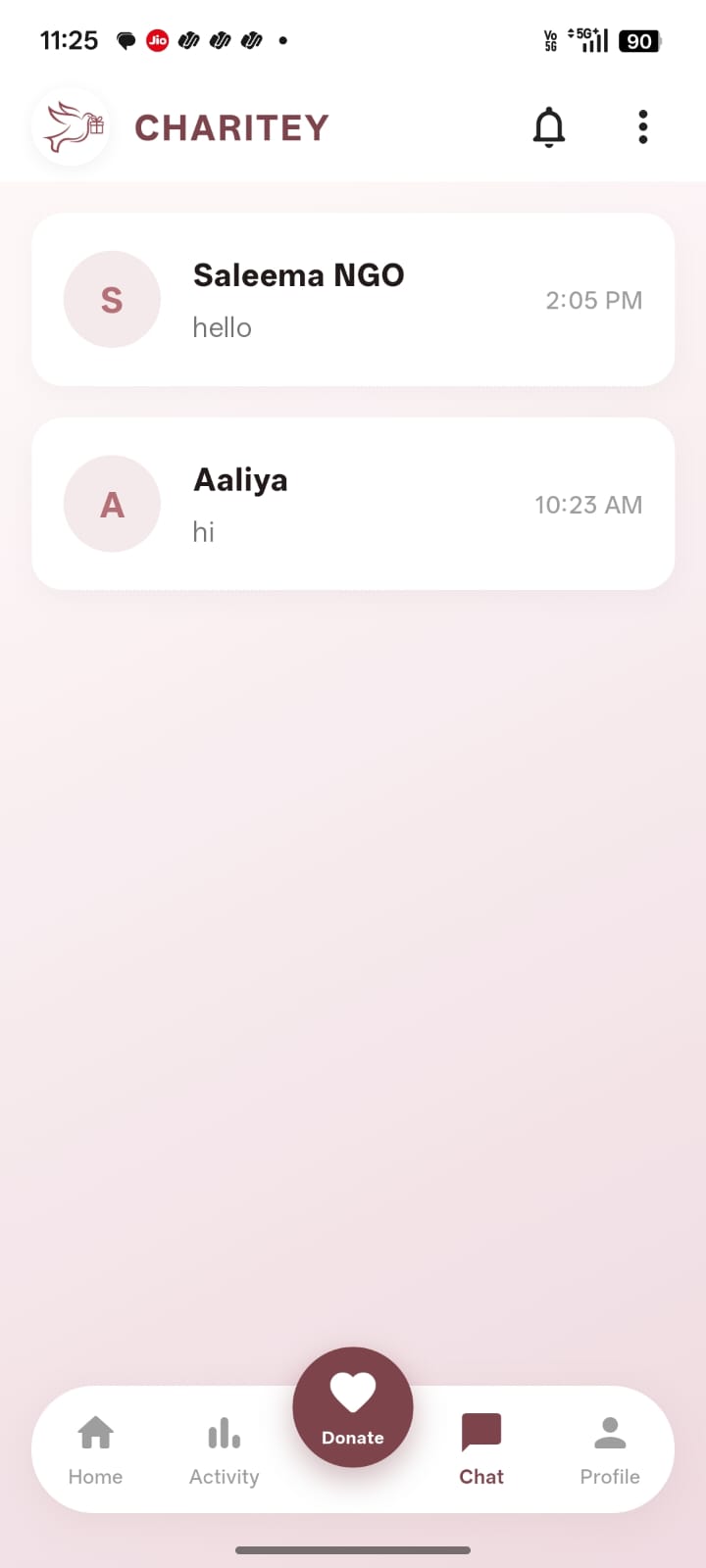 Charitey app screenshot 4