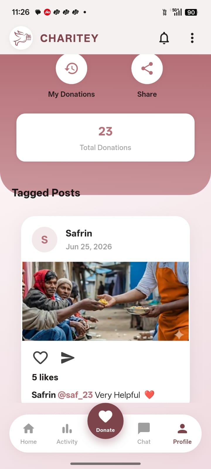 Charitey app screenshot 5