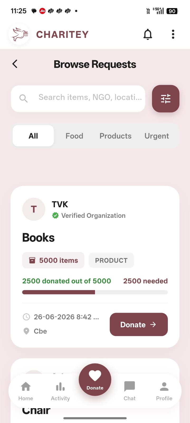 Charitey app screenshot 7