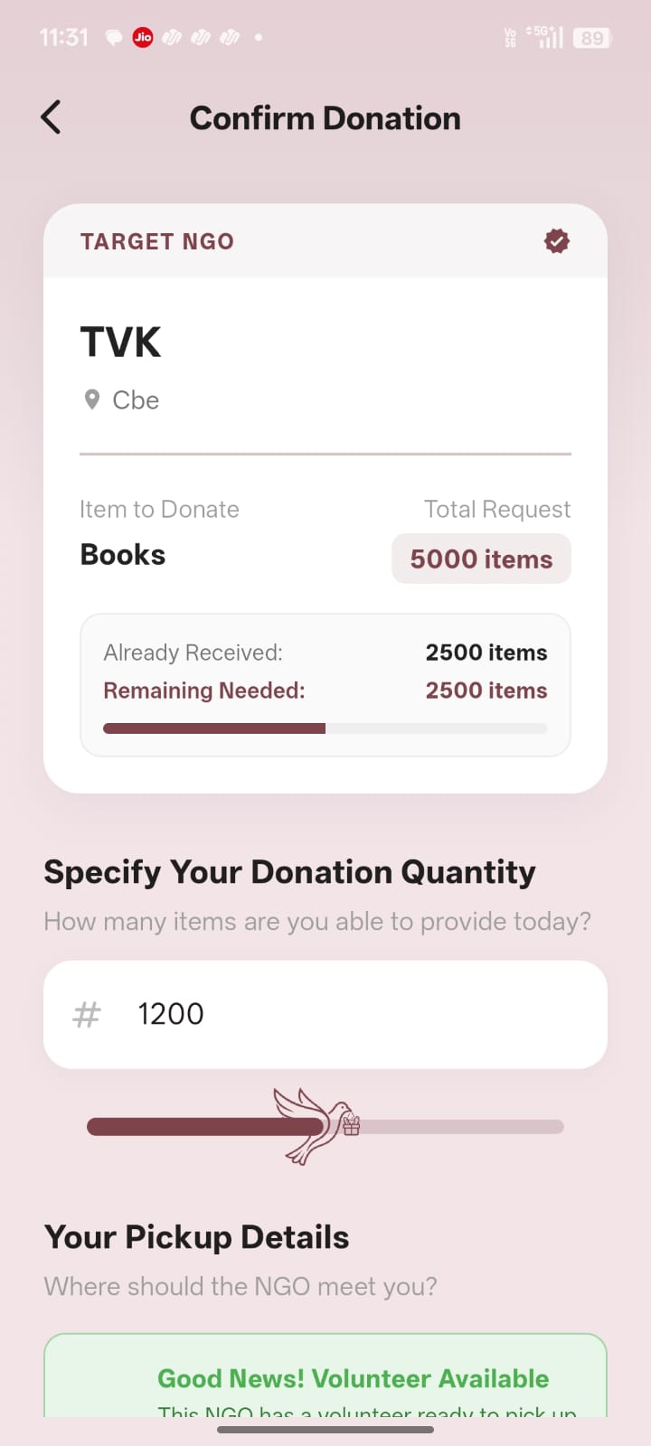 Charitey app screenshot 9